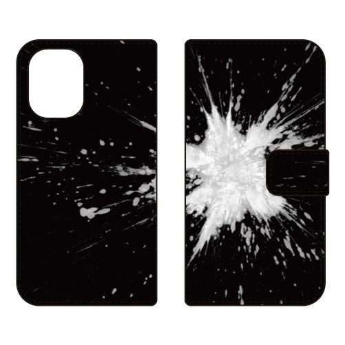 手帳型スマホケース 赤間紫動 線香花火 (受注生産)  SECOND SKIN iPhone 16