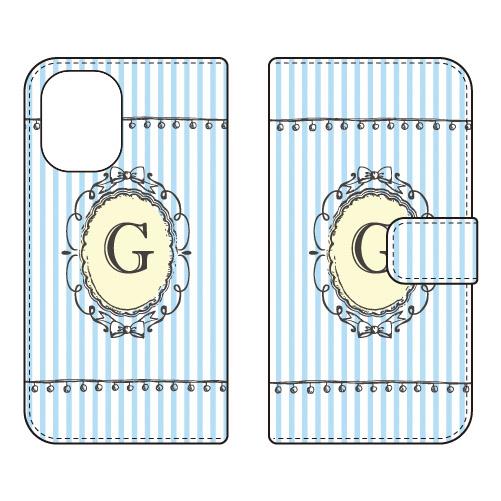手帳型スマホケース G （サックス） (受注生産)  Cf LTD iPhone 16