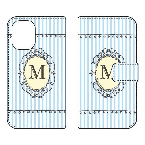 手帳型スマホケース M （サックス） (受注生産)  Cf LTD iPhone 16