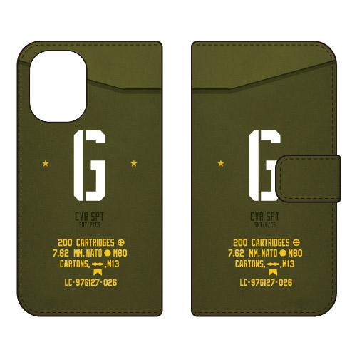 手帳型スマホケース ミリタリー G （カーキ） (受注生産)  Cf LTD iPhone 16