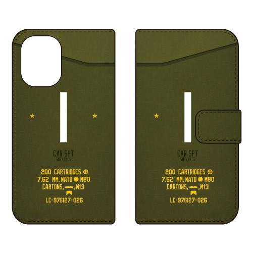 手帳型スマホケース ミリタリー I （カーキ） (受注生産)  Cf LTD iPhone 16