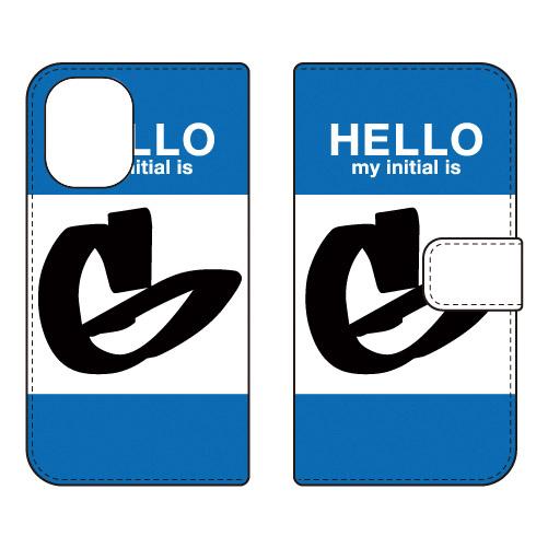 手帳型スマホケース ハロー G （ブルー） (受注生産)  Cf LTD iPhone 16