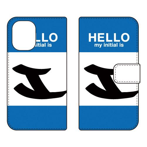 手帳型スマホケース ハロー I （ブルー） (受注生産)  Cf LTD iPhone 16