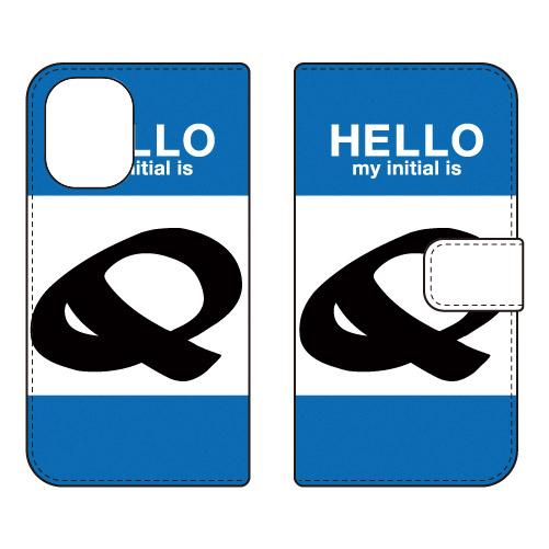 手帳型スマホケース ハロー Q （ブルー） (受注生産)  Cf LTD iPhone 16