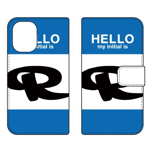 手帳型スマホケース ハロー R （ブルー） (受注生産)  Cf LTD iPhone 16