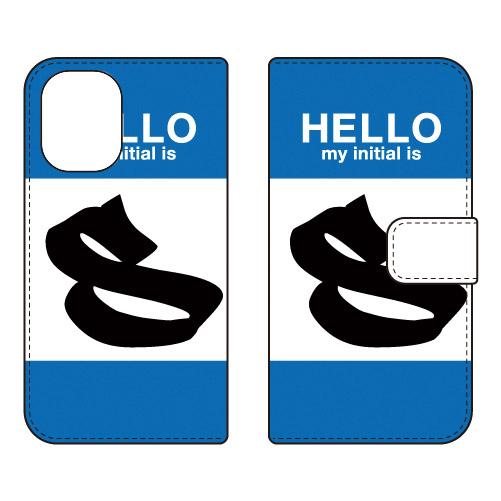 手帳型スマホケース ハロー S （ブルー） (受注生産)  Cf LTD iPhone 16