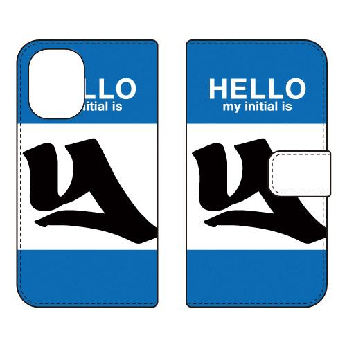 手帳型スマホケース ハロー Y （ブルー） (受注生産)  Cf LTD iPhone 16