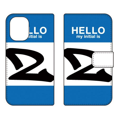 手帳型スマホケース ハロー Z （ブルー） (受注生産)  Cf LTD iPhone 16