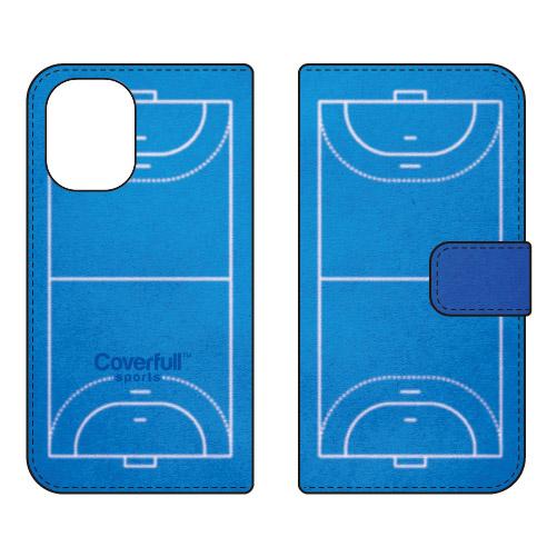 手帳型スマホケース ハンドボール ブルー (受注生産)  Cf LTD iPhone 16