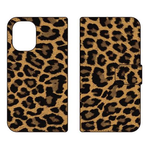 手帳型スマホケース スタンダード パーティーレオパード ブラウン スマホケース (受注生産)  Cf...