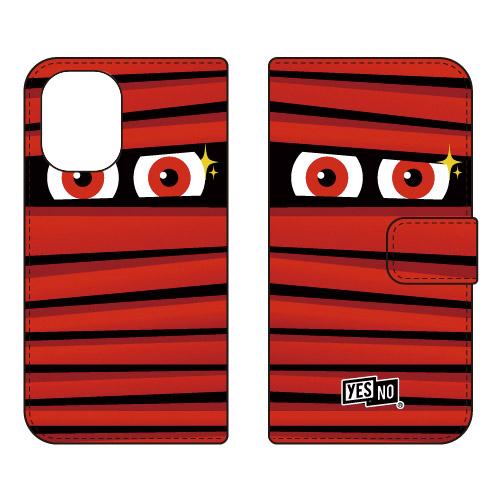 手帳型スマホケース ミイラくん レッド (受注生産)  YESNO iPhone 16