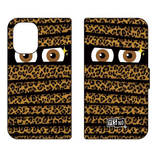 手帳型スマホケース ミイラくん レオパードブラウン (受注生産)  YESNO iPhone 16