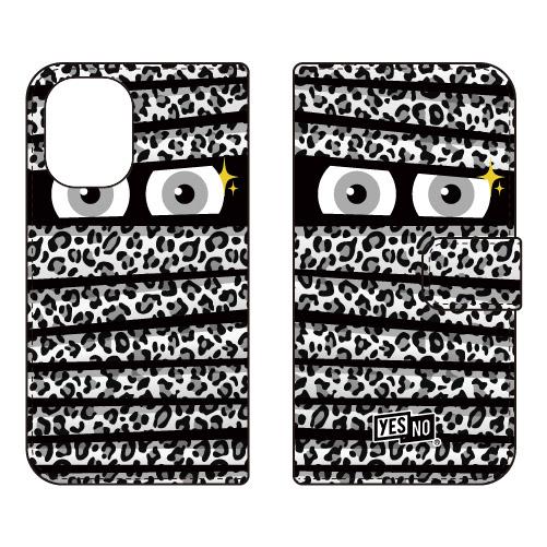 手帳型スマホケース ミイラくん レオパードグレー (受注生産)  YESNO iPhone 16