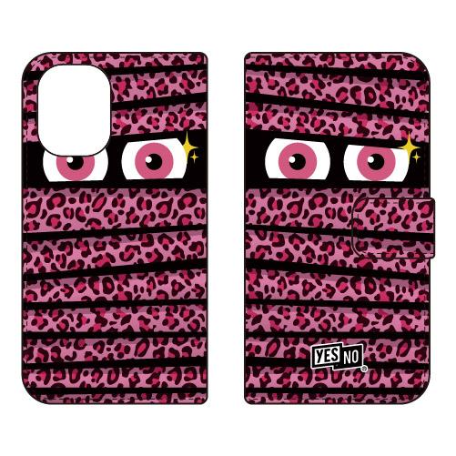 手帳型スマホケース ミイラくん レオパードピンク (受注生産)  YESNO iPhone 16