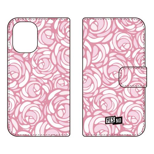 手帳型スマホケース ローズポップ パステルピンク (受注生産)  YESNO iPhone 16