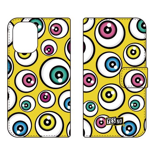 手帳型スマホケース アイズ イエロー (受注生産)  YESNO iPhone 16