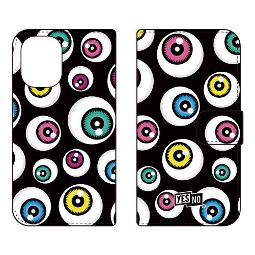 手帳型スマホケース アイズ ブラック (受注生産)  YESNO iPhone 16