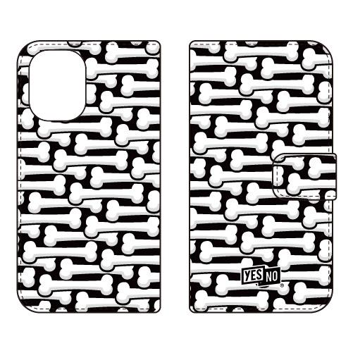 手帳型スマホケース ボーン ホワイト (受注生産)  YESNO iPhone 16