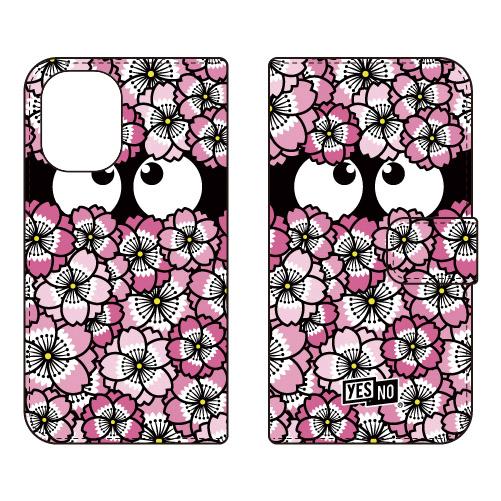 手帳型スマホケース さくらちゃん ピンク (受注生産)  YESNO iPhone 16