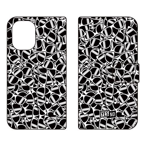 手帳型スマホケース サングラス ホワイト (受注生産)  YESNO iPhone 16