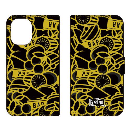 手帳型スマホケース スロット ブラック (受注生産)  YESNO iPhone 16