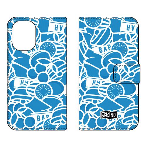 手帳型スマホケース スロット ブルー (受注生産)  YESNO iPhone 16