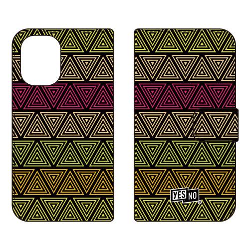 手帳型スマホケース トライアングル イエロー (受注生産)  YESNO iPhone 16