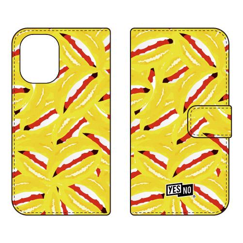 手帳型スマホケース リップ イエロー (受注生産)  YESNO iPhone 16