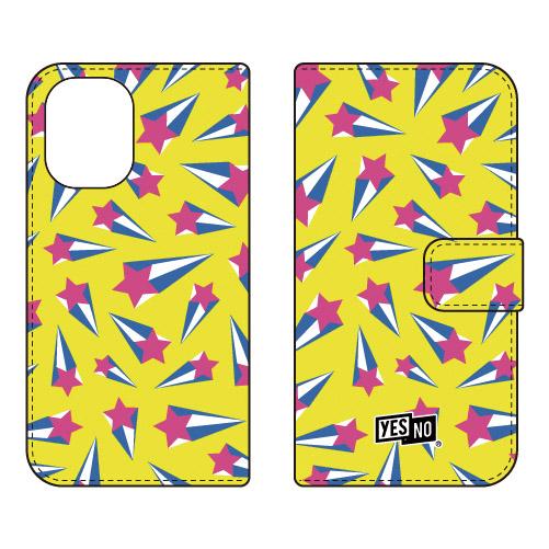 手帳型スマホケース シューティングスター イエロー (受注生産)  YESNO iPhone 16