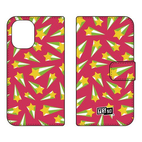 手帳型スマホケース シューティングスター ピンク (受注生産)  YESNO iPhone 16