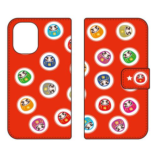 手帳型スマホケース だるま コロコロ (受注生産)  Cf LTD iPhone 16