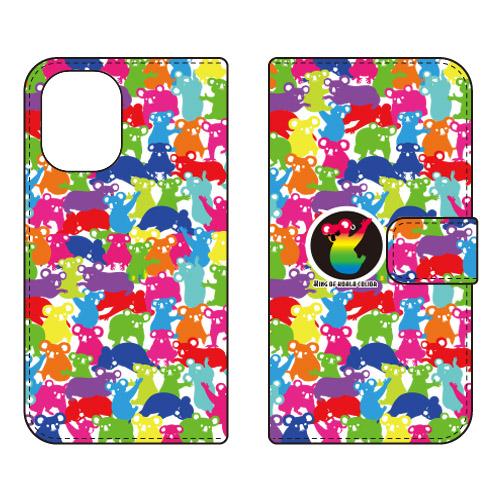 手帳型スマホケース カラフルアニマルズ コアラ (受注生産)  Cf LTD iPhone 16