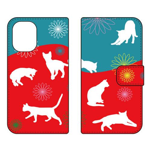 手帳型スマホケース ねこ (受注生産)  Cf LTD iPhone 16