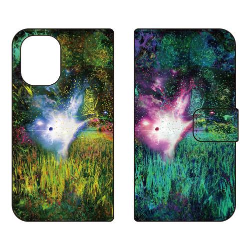 手帳型スマホケース monikotoデザイン スプラウト (受注生産) iPhone 16