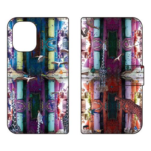 手帳型スマホケース monikotoデザイン おとづれ (受注生産) iPhone 16