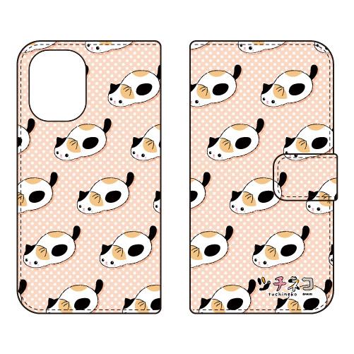 手帳型スマホケース ツチネコ ミケ (受注生産) iPhone 16