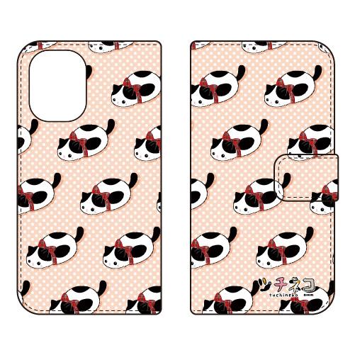 手帳型スマホケース ツチネコ ハチワレ (受注生産) iPhone 16