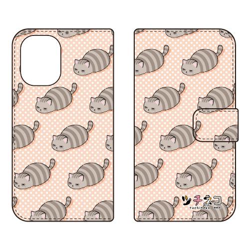 手帳型スマホケース ツチネコ グレートラ (受注生産) iPhone 16