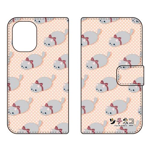 手帳型スマホケース ツチネコ グレー (受注生産) iPhone 16