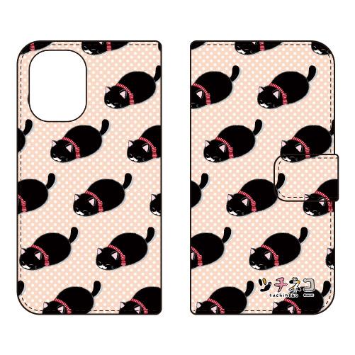 手帳型スマホケース ツチネコ 王様ヒゲ (受注生産) iPhone 16