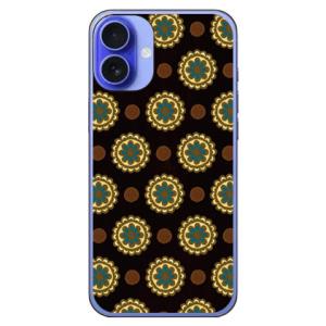 フラワースポット チョコレートブルー (ハード ケース カバー) Coverfull iPhone ...