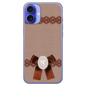 ドット×カメオ ブラウン (ハード ケース カバー) Coverfull iPhone 16