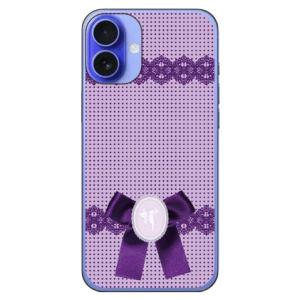 ドット×カメオ パープル (ハード ケース カバー) Coverfull iPhone 16