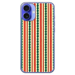 シマシマ レッド×グリーン (ハード ケース カバー) Coverfull iPhone 16