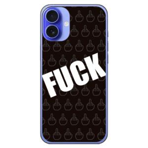 Cf LTD FUCK（ファック） 小 ブラック スマホケース (ハード ケース カバー) iPho...