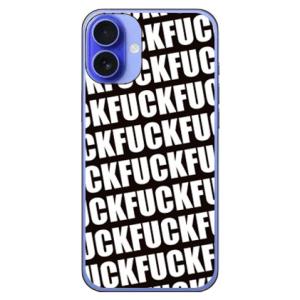 Cf LTD FUCK（ファック） パターン ブラック スマホケース (ハード ケース カバー) i...