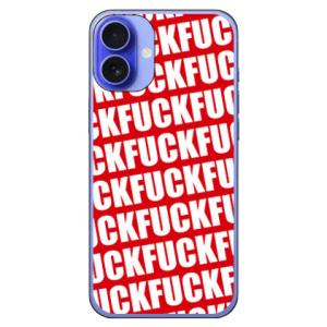 Cf LTD FUCK（ファック） パターン レッド スマホケース (ハード ケース カバー) iP...