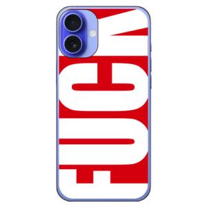 Cf LTD FUCK（ファック） 大 レッド スマホケース (ハード ケース カバー) iPhon...