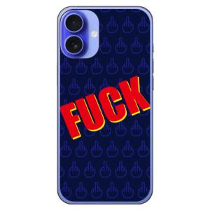 Cf LTD FUCK（ファック） 小 ネイビー スマホケース (ハード ケース カバー) iPho...