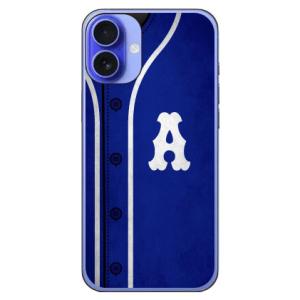 Cf LTD ベースボール ブルー A スマホケース (ハード ケース カバー) iPhone 16